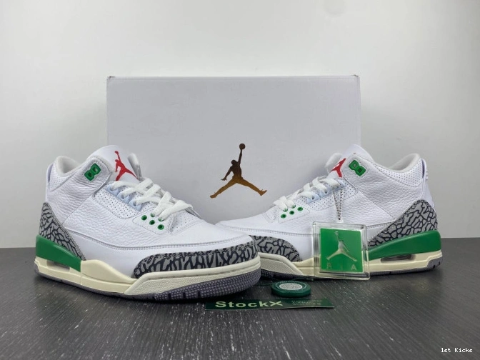 537 (W) EasyMatch Retro Lucky CK9246- 3 Green Jordan 0103